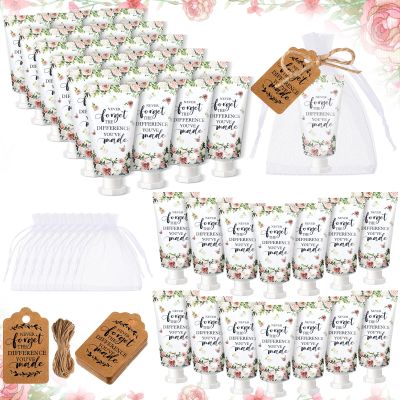 Dansib 48 Sets Employee Appreciation Gifts Thank You Team Gifts Hand Mini Lotion Bulk Inspirational Travel Size Hand Cream for Christmas Stocking Stuffer Employee Coworker Team Staff Teacher(Elegant)
