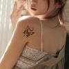 2 Pieces Of Black Butterfly Tattoo Stickers Temporary Tattoos Fake Tattoo Waterproof Simulated Long-Lasting Female Arm Chest Stickers Painted view 2