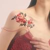 3 Sexy Tattoo Stickers Temporary Tattoos Fake Tattoo To Cover Scars, Rose Collarbone, Waterproof Female Thigh Color Stickers view 2