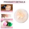 4Pcs Large Fluffy Powder Puff, White Powder Puff, Powder Puffs for Face powder, Ultra Soft Body Powder Puff, Soft Face Body Powder Puff, Washable Reusable Makeup Puffs(White/Beige) view 3
