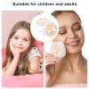 4Pcs Large Fluffy Powder Puff, White Powder Puff, Powder Puffs for Face powder, Ultra Soft Body Powder Puff, Soft Face Body Powder Puff, Washable Reusable Makeup Puffs(White/Beige) view 4