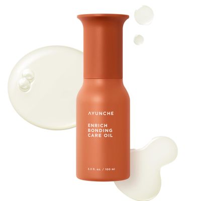 AYUNCHE Enrich Bonding Oil 3.3 fl oz  Helps Repair Bonds, 455F Heat Protection, Anti-Frizz, Split-End Care & Shine Treatment for Dry, Frizzy & Damaged Hair