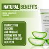 Coral Safe Aloe Vera Gel For Face & Body, Sunburn Relief, 99% Pure Aloe Pressed from Real Aloe Leaves, Cooling Gel, Soothes & Hydrates Skin. Made with Natural Ingredients. Non-Greasy, Unscented view 3