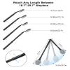 Back Scrubber Anti Slip for Shower, 25.7 Telescopic Back Bath Brush for Shower, Back Scrubber, Exfoliation and Improved Skin Health for Elderly with Limited Arm Movement, Disabled view 2