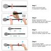Back Scrubber Anti Slip for Shower, 25.7 Telescopic Back Bath Brush for Shower, Back Scrubber, Exfoliation and Improved Skin Health for Elderly with Limited Arm Movement, Disabled view 4