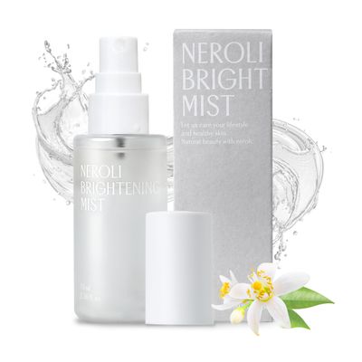 PINKWONDER Neroli Mist 2.36oz (70ml), Hydrating Facial Spray with Neroli & Jojoba Oil, Glowing and Radiant Skin, Antioxidant, Korean Skincare