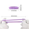 100 Pack No Damage Hair Ties For Women Thick Hair,Soft Seamless Colorful Ponytail Holders for Girls,Light Purple Elastic Hair Bands (Light Purple) view 2
