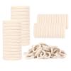 100 Pack No Damage Hair Ties For Women Thick Hair,Soft Seamless Colorful Ponytail Holders for Girls,Elastic Hair Bands (Tan) view 1