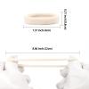 100 Pack No Damage Hair Ties For Women Thick Hair,Soft Seamless Colorful Ponytail Holders for Girls,Elastic Hair Bands (Tan) view 2