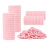 100 Pack No Damage Hair Ties For Women Thick Hair,Soft Seamless Colorful Ponytail Holders for Girls,Light Pink Elastic Hair Bands (Light Pink) view 1