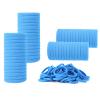 100 Pack No Damage Hair Ties For Women Thick Hair,Soft Seamless Colorful Ponytail Holders for Girls,Dark Blue Elastic Hair Bands (Dark Blue) view 1