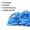 100 Pack No Damage Hair Ties For Women Thick Hair,Soft Seamless Colorful Ponytail Holders for Girls,Dark Blue Elastic Hair Bands (Dark Blue) view 3