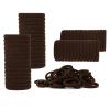 100 Pack No Damage Hair Ties For Women Thick Hair,Soft Seamless Colorful Ponytail Holders for Girls,Elastic Hair Bands (Coffee) view 1