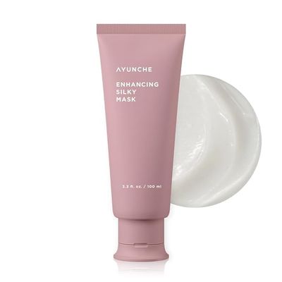 AYUNCHE Enhancing Silky Hair Mask 3.3 fl. oz. (100ml) [For Dyed & Damaged Hair] | Nourishing & Smoothing Deep Conditioner with Camellia Oil | Korean Salon Brand