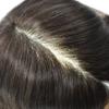 Durable Fine Mono Mens Toupee Natural Human Hair System for Men Pu Around Replacement Hairpieces 8"X10" Black Brown Medium Density Hair Prosthesis (#7 Very Light Brown) view 4
