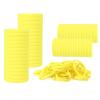 100 Pack No Damage Hair Ties For Women Thick Hair,Soft Seamless Colorful Ponytail Holders for Girls,Elastic Hair Bands (Yellow) view 1