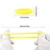 100 Pack No Damage Hair Ties For Women Thick Hair,Soft Seamless Colorful Ponytail Holders for Girls,Elastic Hair Bands (Yellow) view 2