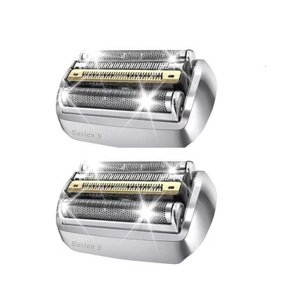 2PCS 92S Series 9 Replacement Head for Braun Series 9 Foil Shaver Replacement Heads for Braun Series 9 Replacement Blades 9290cc, 9291cc, 9370cc, 9293s, 9385cc, 9390cc, 9330s, 9296cc Foil Shaver