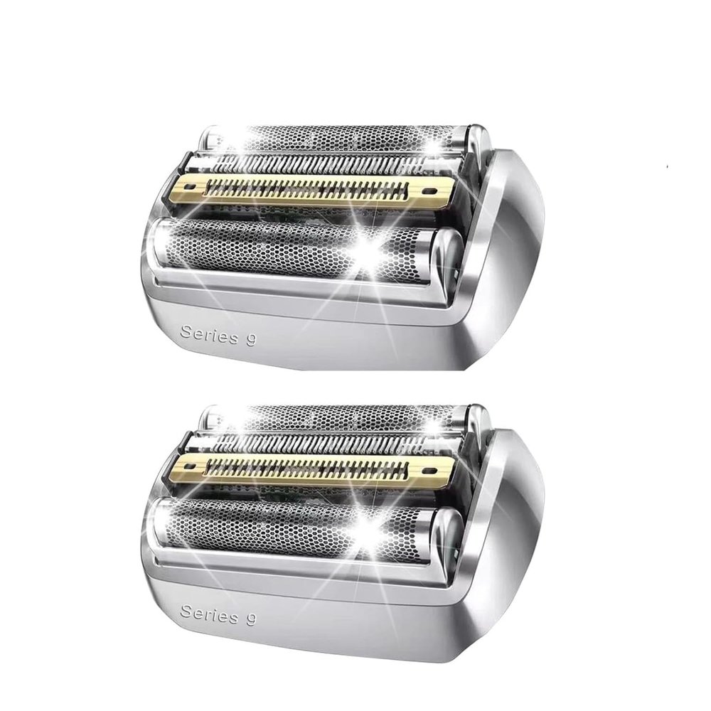 2PCS 92S Series 9 Replacement Head for Braun Series 9 Foil Shaver Replacement Heads for Braun Series 9 Replacement Blades 9290cc, 9291cc, 9370cc, 9293s, 9385cc, 9390cc, 9330s, 9296cc Foil Shaver