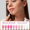 10Pcs Lip Brush Silicone Lip Brushes Tool Lipstick Applicator Brushes with Caps for Makeup Beauty Brushes, Lip Mask Applicator,Eyeshadow Lip Brush for Applying Mask Oil, Lipstick Lip Gloss view 3