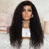 13x4 Curly Lace Front Wigs Human Hair Pre Plucked 150% Density Transparent Lace Frontal Wigs Human Hair for Black Women Glueless Wigs Deep Curly Wigs (10 inch, 13x4 lace front wig) view 2