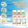 SPF 30 Sunscreen Lip Balm, Bulk Travel Size - 32 Pack, Hydrating with Vitamin E & Coconut Oil - 8 Flavors view 2