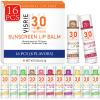 VISRIE SPF 30 Lip Sunscreen, SPF Lip Balm Travel Size 16 Pack, Hydrating Lip Balm Bulk with Vitamin E and Coconut Oil- 8 Flavors view 1