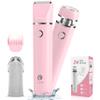 Cayzor Bikini Trimmer and Shaver Kit for Women - 2-in-1 Wet/Dry Electric Body Hair Trimmer Facial Hair Removal Cordless Waterproof Bikini Shaver Razor for Face Lip Chin Pubic Underarm Legs view 1