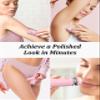 Cayzor Bikini Trimmer and Shaver Kit for Women - 2-in-1 Wet/Dry Electric Body Hair Trimmer Facial Hair Removal Cordless Waterproof Bikini Shaver Razor for Face Lip Chin Pubic Underarm Legs view 2