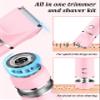 Cayzor Bikini Trimmer and Shaver Kit for Women - 2-in-1 Wet/Dry Electric Body Hair Trimmer Facial Hair Removal Cordless Waterproof Bikini Shaver Razor for Face Lip Chin Pubic Underarm Legs view 3