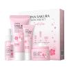 Skin Care Set JAPAN SAKURA Beauty Gift Sets Skin Care Kit with Cleanser, Serum, Eye Cream, Face Cream Travel Kit for Women Mom Wife Teen Girls Gentle Skin Cleaning TSA-friendly Sizes 4pcs view 1