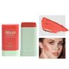 LAMUSELAND Cream Blush Stick, Multi Use Waterproof Natural Face Blush, Moisturize, Long-lasting, Pigmented & Blendable, Matte Makeup Blush Stick for Cheeks Eyes Lips (coral orange) view 3