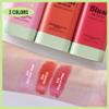 LAMUSELAND Cream Blush Stick, Multi Use Waterproof Natural Face Blush, Moisturize, Long-lasting, Pigmented & Blendable, Matte Makeup Blush Stick for Cheeks Eyes Lips (coral orange) view 4