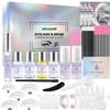 2024 Upgraded Large Capacity 4 in 1 Lash Lift Kit Professional Eyelash & Brow Lamination Set with Black Lasting for 8 Weeks DIY Tools at Home & Salon Supplies view 1