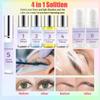 2024 Upgraded Large Capacity 4 in 1 Lash Lift Kit Professional Eyelash & Brow Lamination Set with Black Lasting for 8 Weeks DIY Tools at Home & Salon Supplies view 4