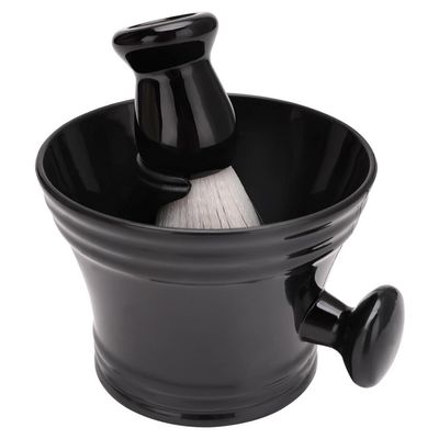 FRCOLOR 1set Beard Grooming Kit Men Shaving Brush Stand and Lathering Bowl Bristle and Materials for Daily Use for Wet Shaving and Beard Care