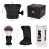 FRCOLOR 1set Beard Grooming Kit Men Shaving Brush Stand and Lathering Bowl Bristle and Materials for Daily Use for Wet Shaving and Beard Care view 2