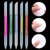 1Pcs Cuticle Pusher, Professional Cuticle Remover, Gradient Color Nail Art Tools, Double Sided Nail File, Glass Cuticle Pusher Pedicure Tool Durable Processing view 2