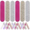 Beaupretty 30pcs Glitter Nail Files Strips Portable Manicure Pedicure Tool for Natural Nails for Home and Salon Use Includes Radiant and Light Colors view 1