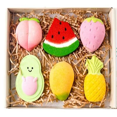 HEPYLAIFU Bath Bombs for Kids Natural Gentle Kids Bath Bombs,Bubble Bath Kids,Adult Bath Salt Set Box for Gift Household (Color : B, Size : 150G*6)
