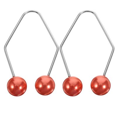 1 Pair Dimples Makers Face Dimple Maker for Cheeks Balls Facial Dimple Trainer Smile Facial Muscle Exerciser Slim Face Lift Lip Shaper Beauty Tools Easy To Wear (Red)