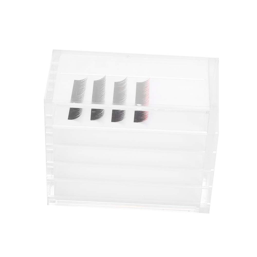 5 Tier Transparent Eyelash Organizer, Eyelash Extension Organizer Eyelash Glue Holder, Tray Holder For Cosmetic Storage