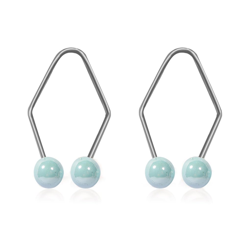 1 Pair Dimples Makers Face Dimple Maker for Cheeks Balls Facial Dimple Trainer Smile Facial Muscle Exerciser Slim Face Lift Lip Shaper Beauty Tools Easy To Wear (Blue)