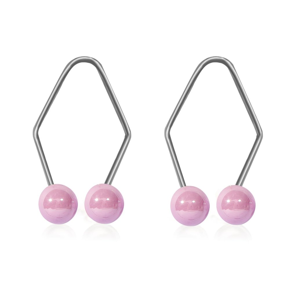 1 Pair Dimples Makers Face Dimple Maker for Cheeks Balls Facial Dimple Trainer Smile Facial Muscle Exerciser Slim Face Lift Lip Shaper Beauty Tools Easy To Wear (Purple)