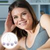 1 Pair Dimples Makers Face Dimple Maker for Cheeks Balls Facial Dimple Trainer Smile Facial Muscle Exerciser Slim Face Lift Lip Shaper Beauty Tools Easy To Wear (Purple) view 2