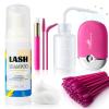 Buqikma Lash Shampoo 2.11Floz Eyelash Extension Cleanser Gentle Foam,USB Mini Lash Fan,Rinsing Bottle Mascara Brush Cleaning Brush Lash Cleaning Kit Lash Wash for Professional Salon&Home Use(Rose Red) view 1