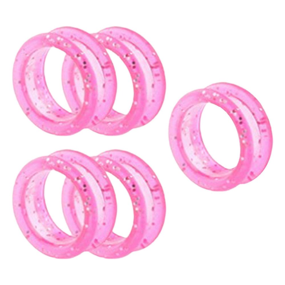 5Pcs Pink Silicone Scissors Finger Rings Grips Grooming Shear Thumb Inserts Finger Protector Ring for Barber Hair Cutting Scissors Pet Shears Hair Cutting Tools