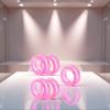 5Pcs Pink Silicone Scissors Finger Rings Grips Grooming Shear Thumb Inserts Finger Protector Ring for Barber Hair Cutting Scissors Pet Shears Hair Cutting Tools view 2