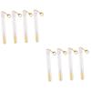 Mipcase 8pcs Eyelash Brush Key Chain Diamonds Portable Makeup Tool for Eyelash and Eyebrow Application Lightweight and Reusable for Travel and view 1