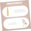 Mipcase 8pcs Eyelash Brush Key Chain Diamonds Portable Makeup Tool for Eyelash and Eyebrow Application Lightweight and Reusable for Travel and view 4